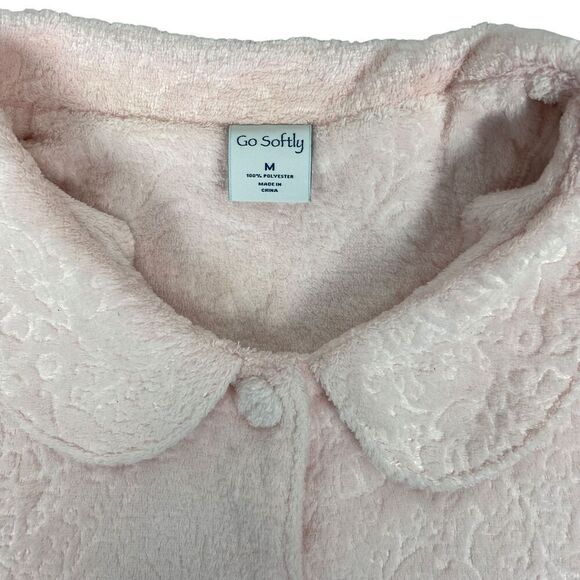 Go Softly 90s Pink Bed Jacket size Medium - Picture 4 of 7